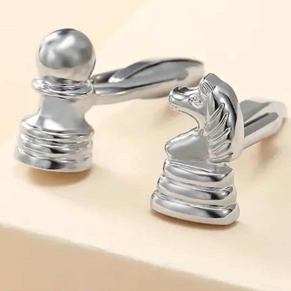 Silver Chess Cufflinks